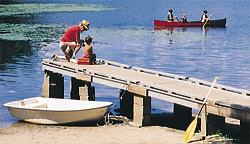 Fishing and canoeing at an NCA Member Campground in Massachusetts!