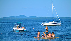 Swimming at an NCA Member Campground in Maine!