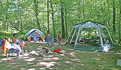 Tentsites at an NCA Member Campground in New Hampshire!