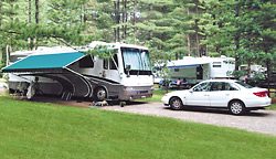 Motorhome campsite at an NCA Member Campground in New York!
